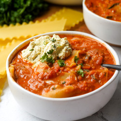 *Vegan* Lasagna Soup