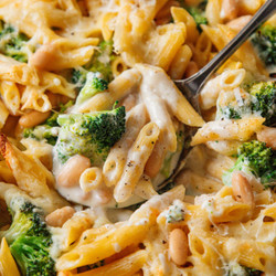 Cottage Cheese Alfredo Casserole (vegetarian)
