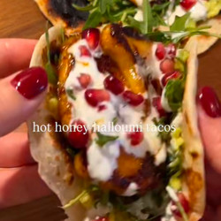 Hot Honey Halloumi Tacos