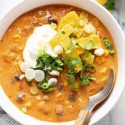 Creamy Chicken Tortilla Soup Recipe