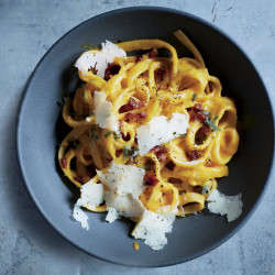 Winter Squash Carbonara With Pancetta And Sage
