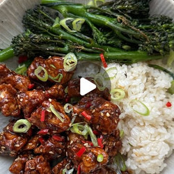 Sticky Ginger Sesame Tofu