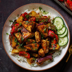 Jerk Tofu Tray Bake