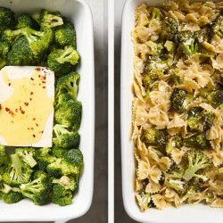 Baked Feta Bowties With Broccoli