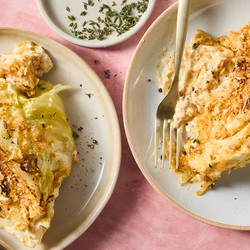French Onion Cabbage Gratin