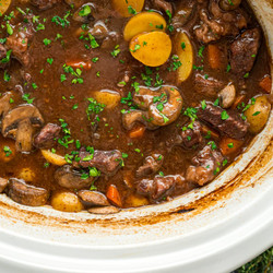 Slow Cooker Beef Bourguignon