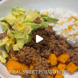 High Protein Sweet Potato Bowl