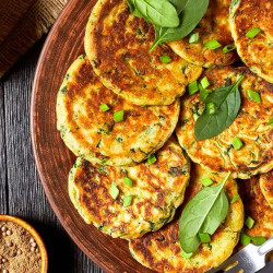 Savory Chickpea And Spinach Pancakes