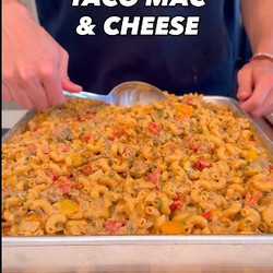Sheet Pan Taco Mac &amp; Cheese
