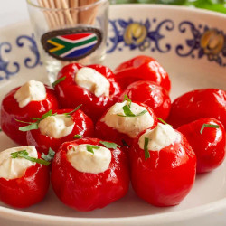 Cream Cheese Stuffed Piquanté Peppers (peppadew Peppers)