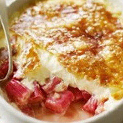 Delia's Rhubarb And Ginger Brulee
