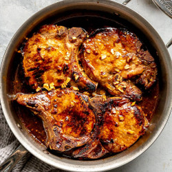 The Best Honey Garlic Pork Chops