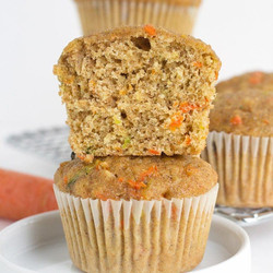 Zucchini Carrot Oatmeal Muffins
