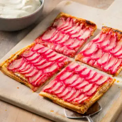 Rhubarb Tarte Fine