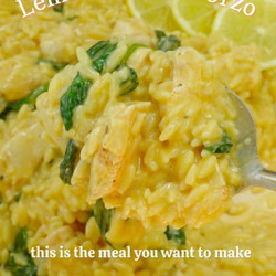 One Pan Lemon Chicken Orzo