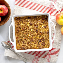 Steel Cut Apple Baked Oatmeal