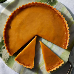 Miso-pumpkin Custard Tart