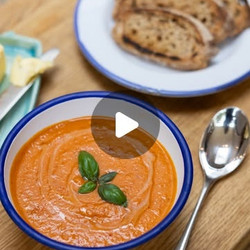 Roasted Red Pepper And Tomato Soup