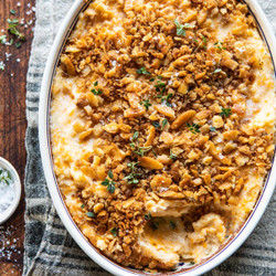 Cheesy Potato Casserole With Buttery Ritz Crackers