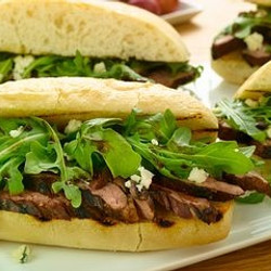 Balsamic &amp; Blue Cheese Steak Sandwich