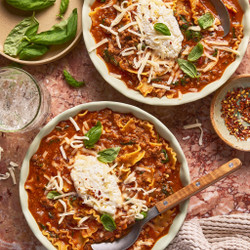 High Protein Crockpot Lasagna Soup
