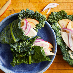Chicken &amp; Apple Kale Wraps