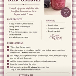 Quick Pickled Red Onions