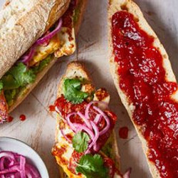 Chorizo &amp; Halloumi Breakfast Baguette