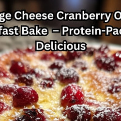 Orange Cranberry Cottage Cheese Breakfast Bake