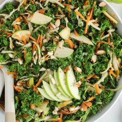 Kale Crunch Salad With Apple Cider-dijon Dressing