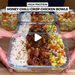 Honey Chilli Crisp Chicken Bowls