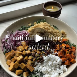 Kale And Quinoa Salad With Roasted Sweet Potato And Tofu