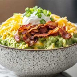 Keto Loaded Guacamole Breakfast Bowl
