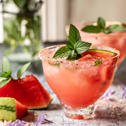 Smoky Watermelon Lemon Margarita
