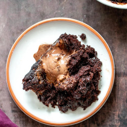 Vegan Black Forest Chocolate Pudding Cake