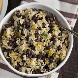 Super Easy Black Beans &amp; Rice