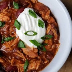 Slow Cooker Chili W/ Chicken And Sweet Potato