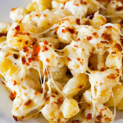 Cheesy Bacon Cavatappi Pasta