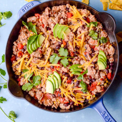 20-minute Turkey Taco Skillet (protein-packed!)