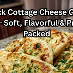 Quick Cottage Cheese Garlic Naan
