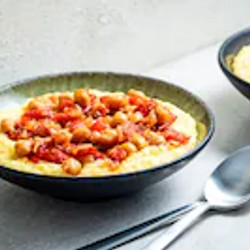 Polenta With Chickpeas And Tomatoes