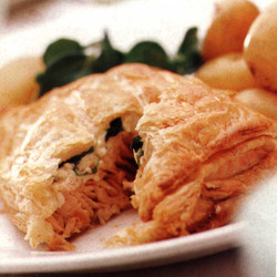 Salmon and Watercress Puffs