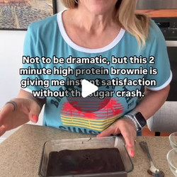 2 Minute Microwave Protein Brownie