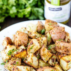 Easy Roasted Parmesan Pesto Potatoes
