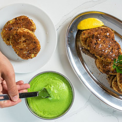 Easy Baked Tuna Cakes With Frozen Peas Puree
