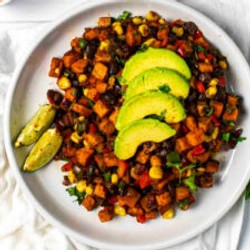 Savory Vegan Skillet Sweet Potato Breakfast Hash