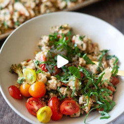 One Pan Feta Roasted-veggie Chicken And Rice