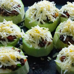 Lentil And Tomato Stuffed Marrow