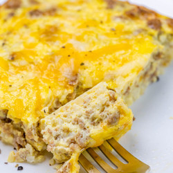 Breakfast Egg + Cauliflower Protein Packed Casserole