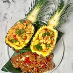 Pineapple Fried Rice And Ikan Bakar Kecap